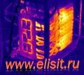 Термограмма установки индукционного нагрева ЭЛИСИТ